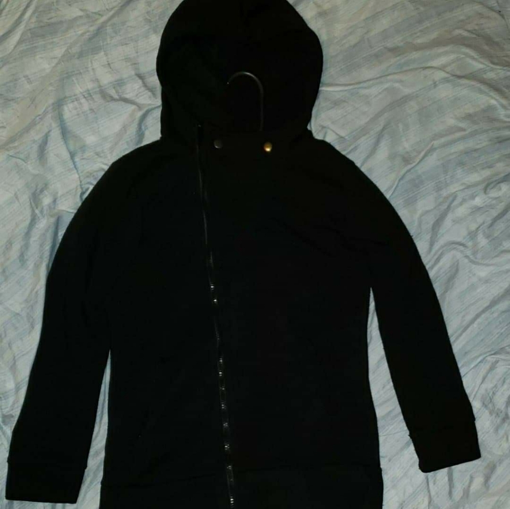 Cross Breasted Hooded Jacket